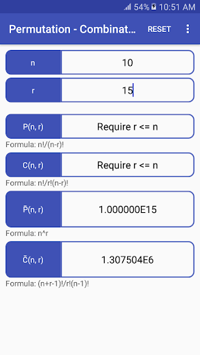 Permutation - Combination Calc