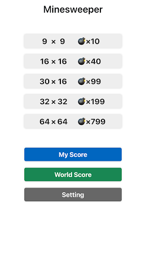 Android application Minesweeper with replay screenshort