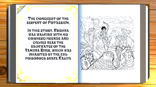 Krishna Book: Color by Number