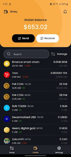 Android application FMI Wallet screenshort