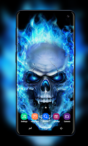 Blue Fire Skull Wallpaper HD - 4K APK - Download for Android 