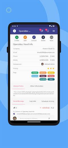 Veuz CRM Screen 2
