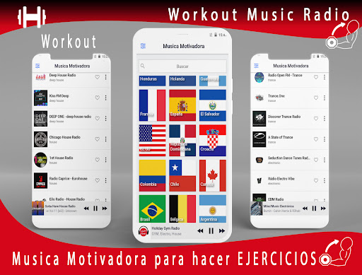 Android application Workout Music screenshort