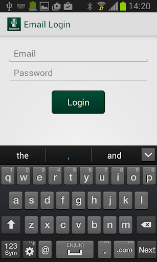 Nedbank PocketPOS™ Screen 2