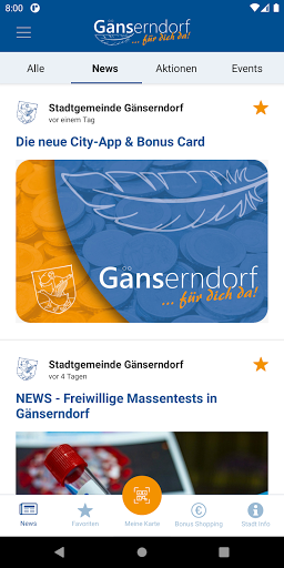 Android application Gänserndorf App screenshort
