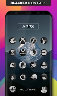 Blacker : Icon Pack Screenshot