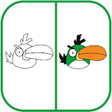 How To Draw Angry Birds Green icon
