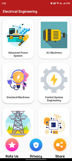 Android application Electrical Engineering screenshort