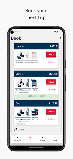 Screenshot of Norwegian Travel Assistant
