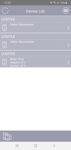 Android application Logitex screenshort