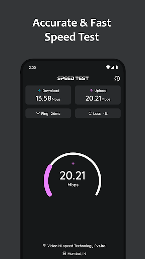 Android application Rapid: Internet Speed Test screenshort