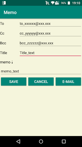 Memo to E-mail Screen 3