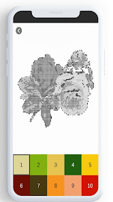 Flower Color By Number, flower coloring pages apkdebit screenshots 16