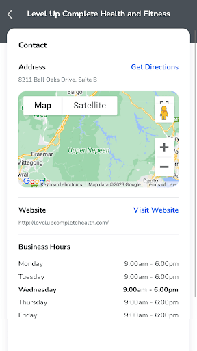 Android application LevelUP Complete Health screenshort