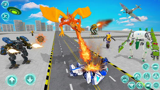 Flying Car Battle Robot-Spiele