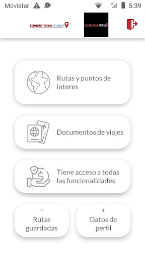 Android application TOURIST ROAD GUIDES screenshort