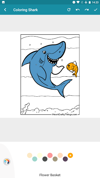Mageledon Shark Coloring - Screenshot 3