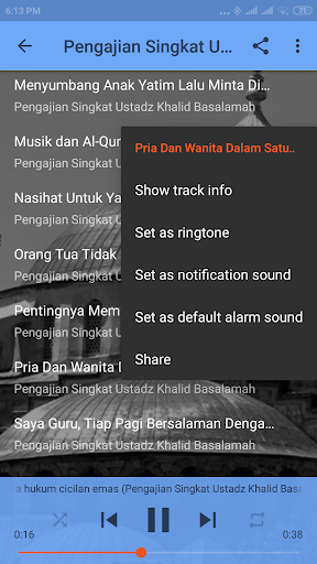 Pengajian Singkat Ustadz Khalid Basalamah