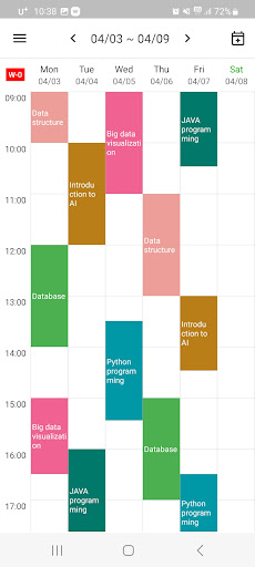 Class Timetable-Lesson Manager Screen 3