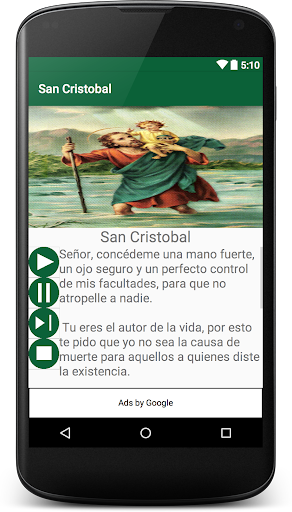 Android application San Cristobal screenshort