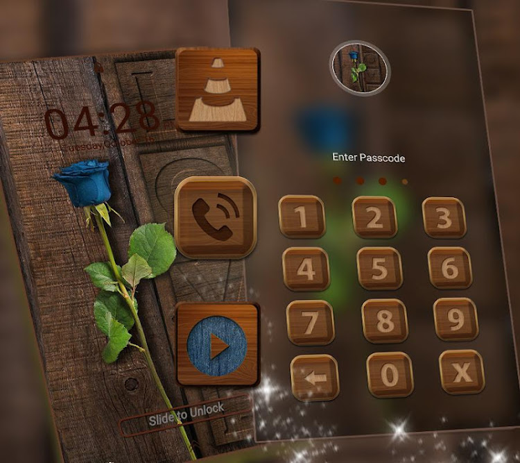Wooden Launcher Theme - 5.0 - (Android)