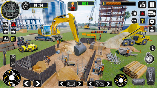 Captura 17 excavadora construcción sim 3d android