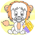Glitter Coloring Book For Kids - Animals Apk