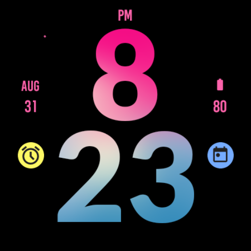 Beauty Big Watch Face screenshot 3