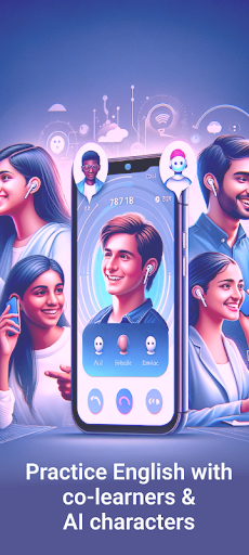 Android application PeerUp: English speaking app screenshort