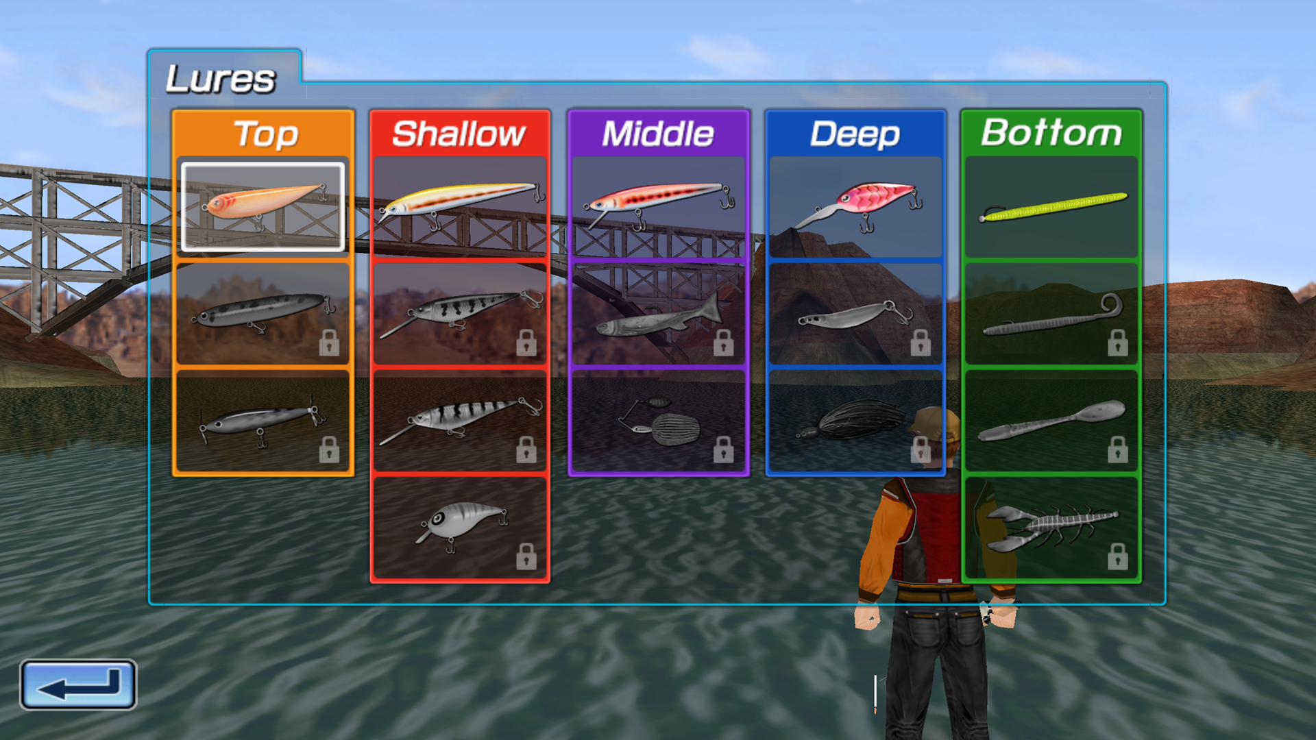 Android application Bass Fishing 3D on the Boat screenshort