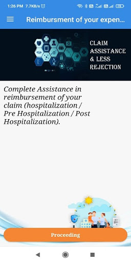 H&T Mediclaim Screen 2