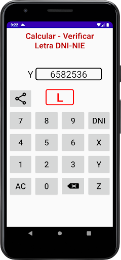 Calcular/Verificar Letra DNI Screen 3