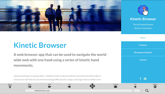 Kinetic Browser HD Screenshot