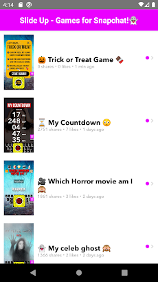 Slide Up - Games for Snapchat!のおすすめ画像2