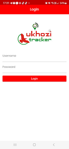Android application Ukhozi Tracker Connect screenshort