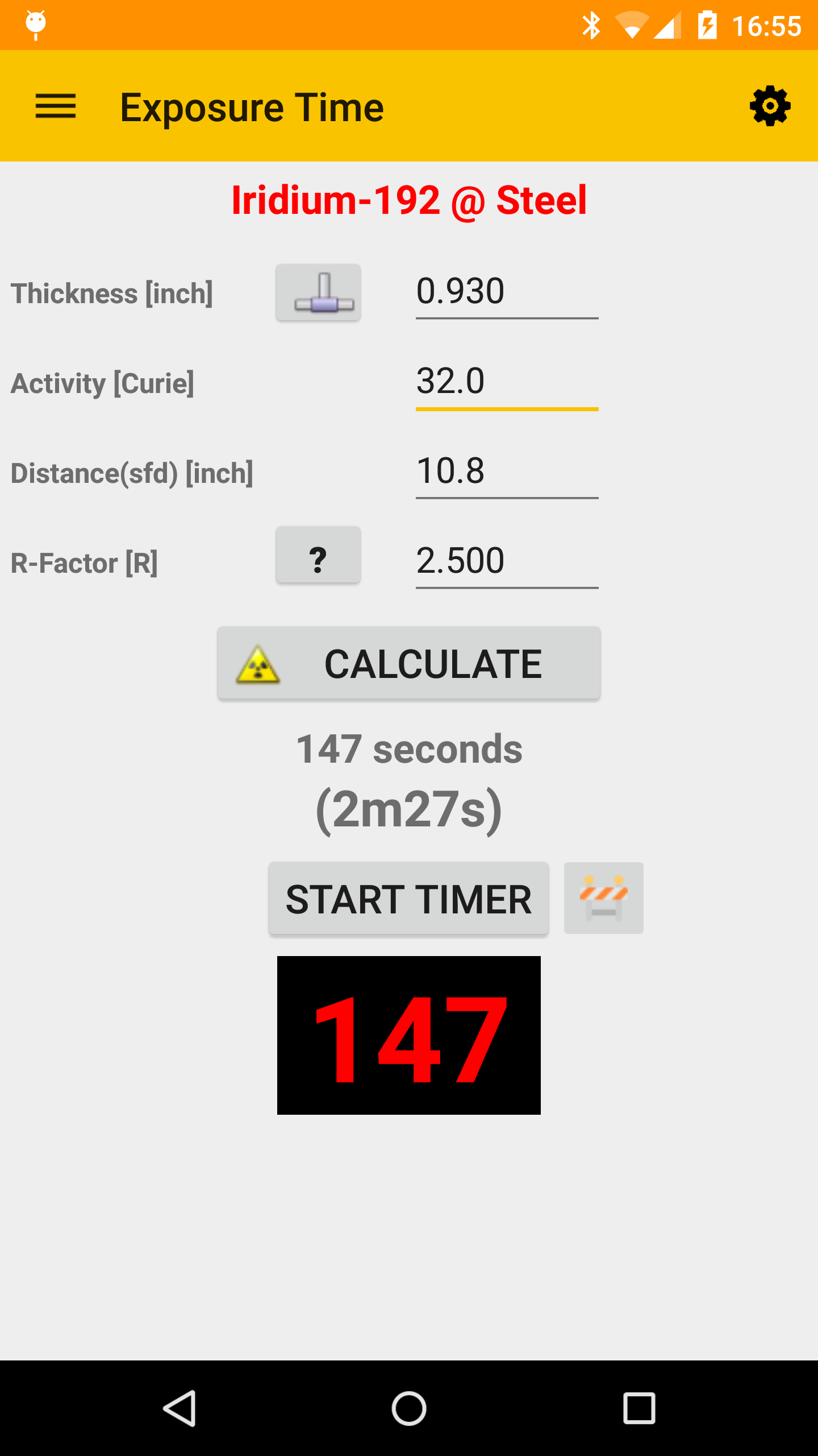 Android application Gamma Calculator Pro screenshort