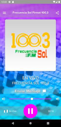 Android application Frecuencia Sol 100.3 Firmat screenshort