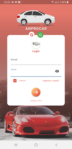Android application Anprocar screenshort