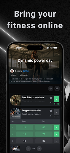 Android application ORKA Fitness screenshort