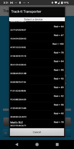Track-It™ Transporter Screen 3