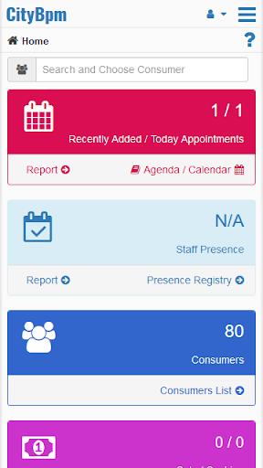 CityBpm Appointment scheduling Screen 2