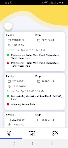 Velan Caption - One way Taxi Screen 3