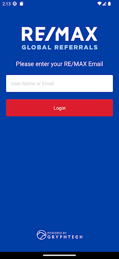 Android application RE/MAX Global Referrals screenshort
