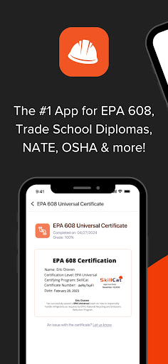 Screenshot of SkillCat: HVAC School, EPA 608