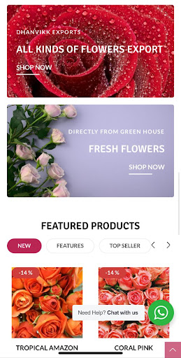 Dhanvikk Blooms & Exports Screen 2