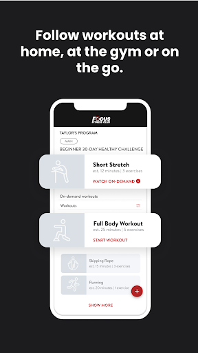 Focus Fitness Club Screen 3