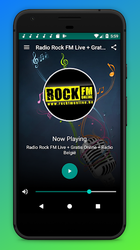 Android application Rock FM Radio Online Belgique screenshort