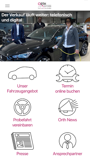 Android application Orth Automobile GmbH screenshort