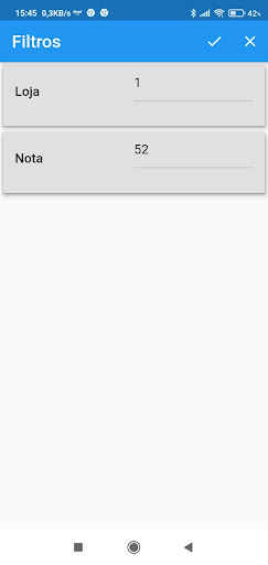 Android application JgsColetaNota screenshort