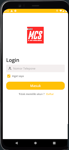 Android application PT MUFI CAKRA SEMESTA screenshort